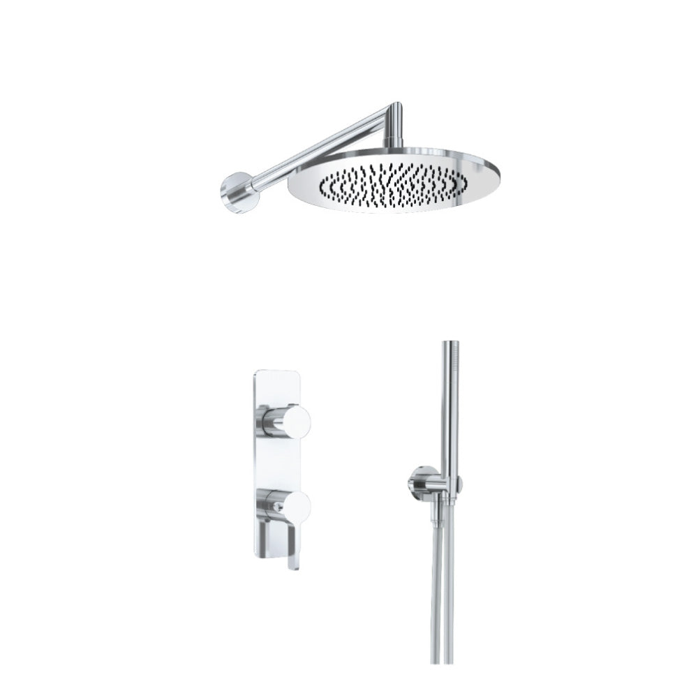 Flusso Serie 260 260.7250 Two Output Shower Set With Shower Head And Hand Held