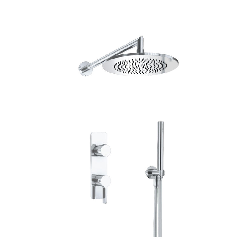 Flusso Serie 260 260.7250 Two Output Shower Set With Shower Head And Hand Held