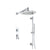 Flusso Serie 260 260.7350 Two Output Shower Set With Shower Head, Hand Held And Slide Bar