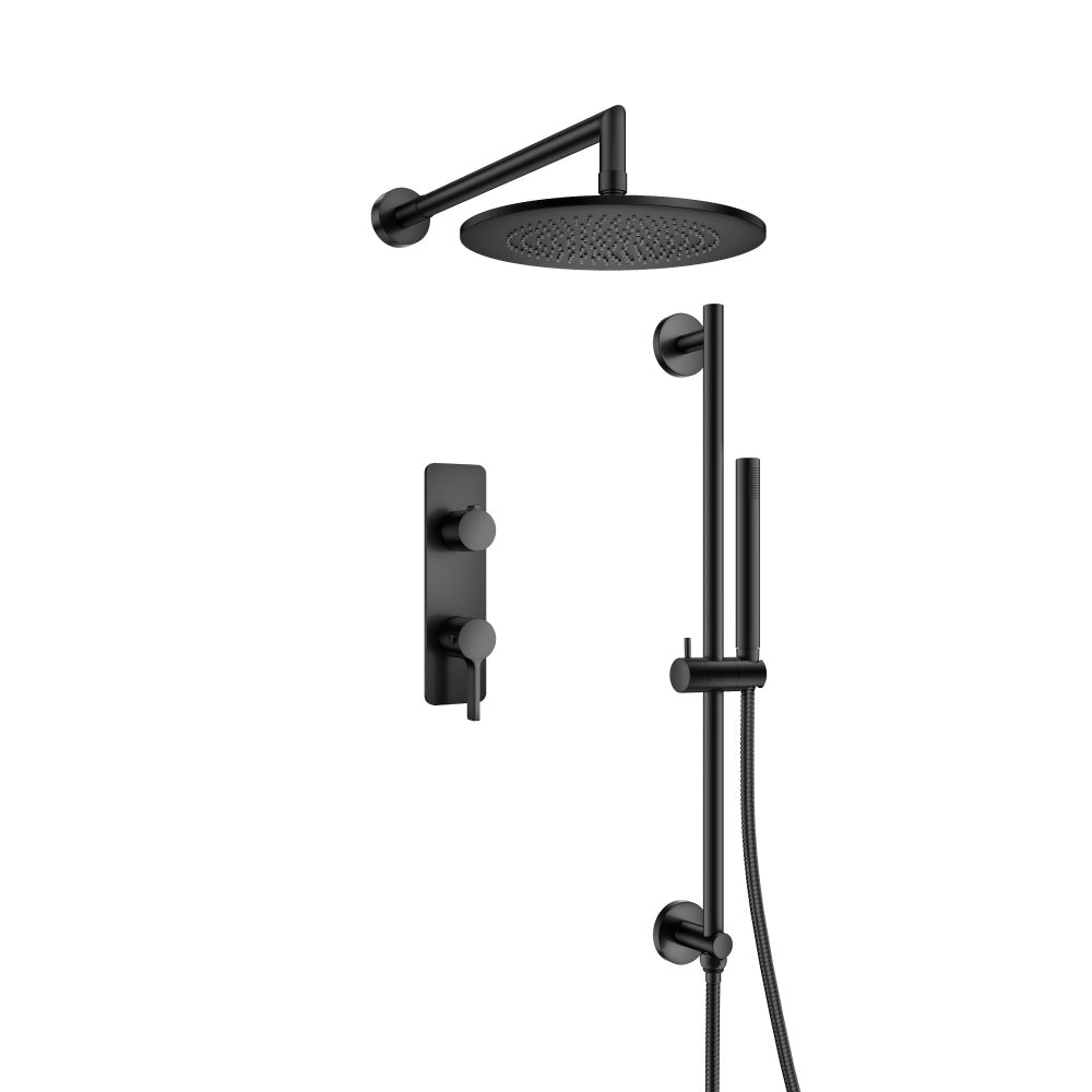 Flusso Serie 260 260.7350 Two Output Shower Set With Shower Head, Hand Held And Slide Bar