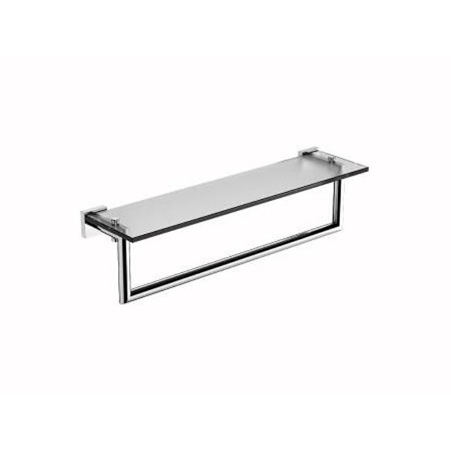Kartners 262678 Madrid 24" Glass Shelf With Towel Rail - Parent