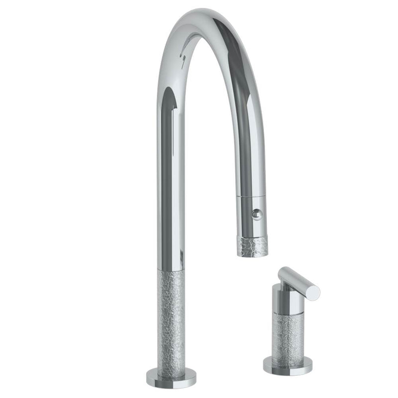 Watermark 27-7.1.3PG214V Deck Mounted 2 Hole Gooseneck Kitchen Faucet With Pull Down Spray - Parent