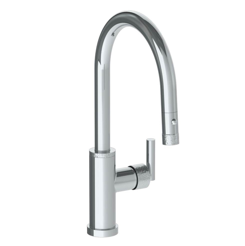 Watermark 27-7.3PG414 Deck Mounted 1 Hole Gooseneck Kitchen Faucet With Pull Down Spray - Low Spout - Parent