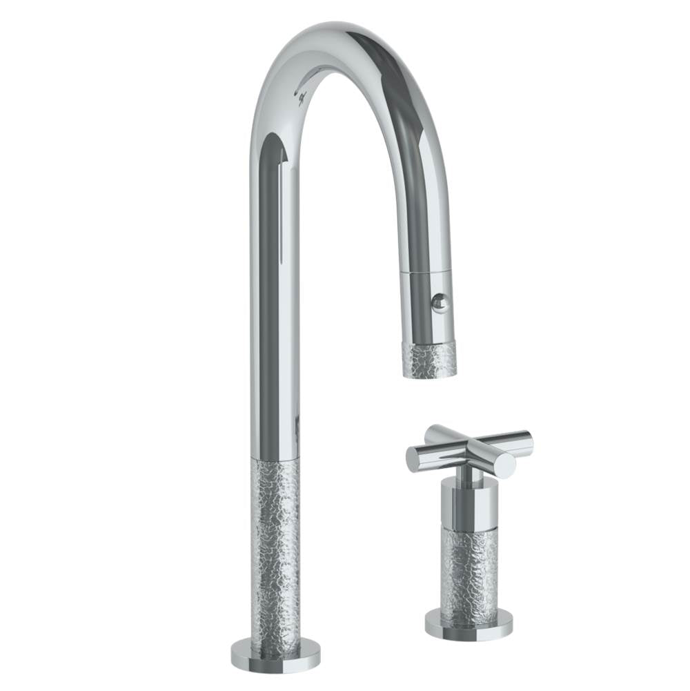 Watermark 27-9.1.3PG215V Deck Mounted 2 Hole Gooseneck Prep Faucet With Pull Down Spray - Parent
