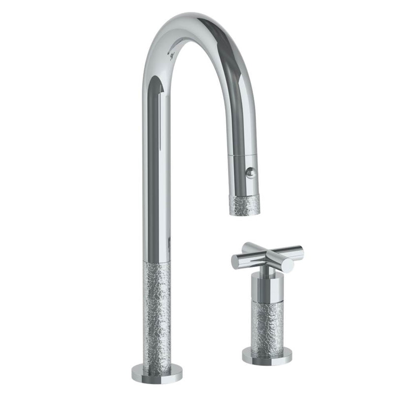 Watermark 27-9.1.3PG215V Deck Mounted 2 Hole Gooseneck Prep Faucet With Pull Down Spray - Parent
