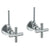 Watermark 27-MAS215 Lavatory Angle Stop Kit -1/2" Ips X 3/8" Od Compression