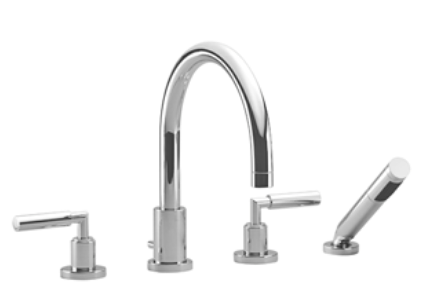 Dornbracht 27512882 Tara Deck-Mounted Tub Mixer, With Hand Shower Set For Deck-Mounted Tub Installation