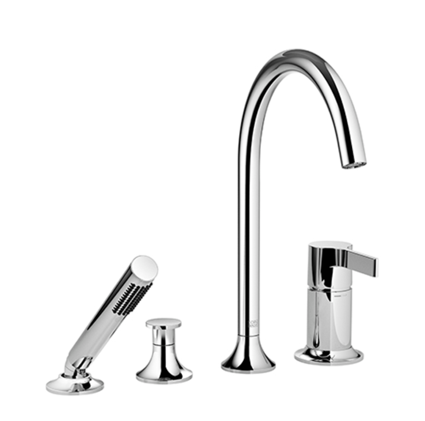 Dornbracht 27632809 Vaia Deck-Mounted Tub Mixer, With Hand Shower Set For Deck-Mounted Tub Installation