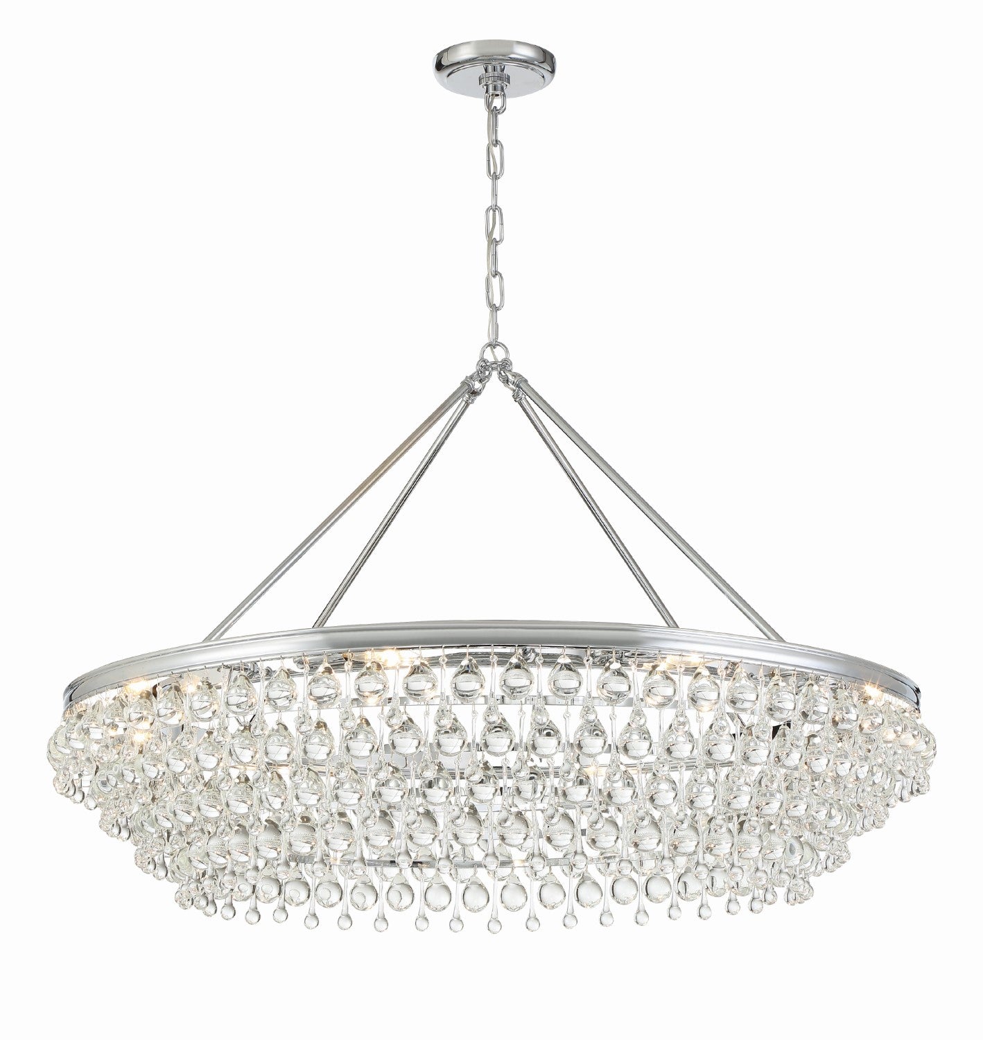 Crystorama 278 Calypso 8 Light Crystal Teardrop Chandelier - Parent