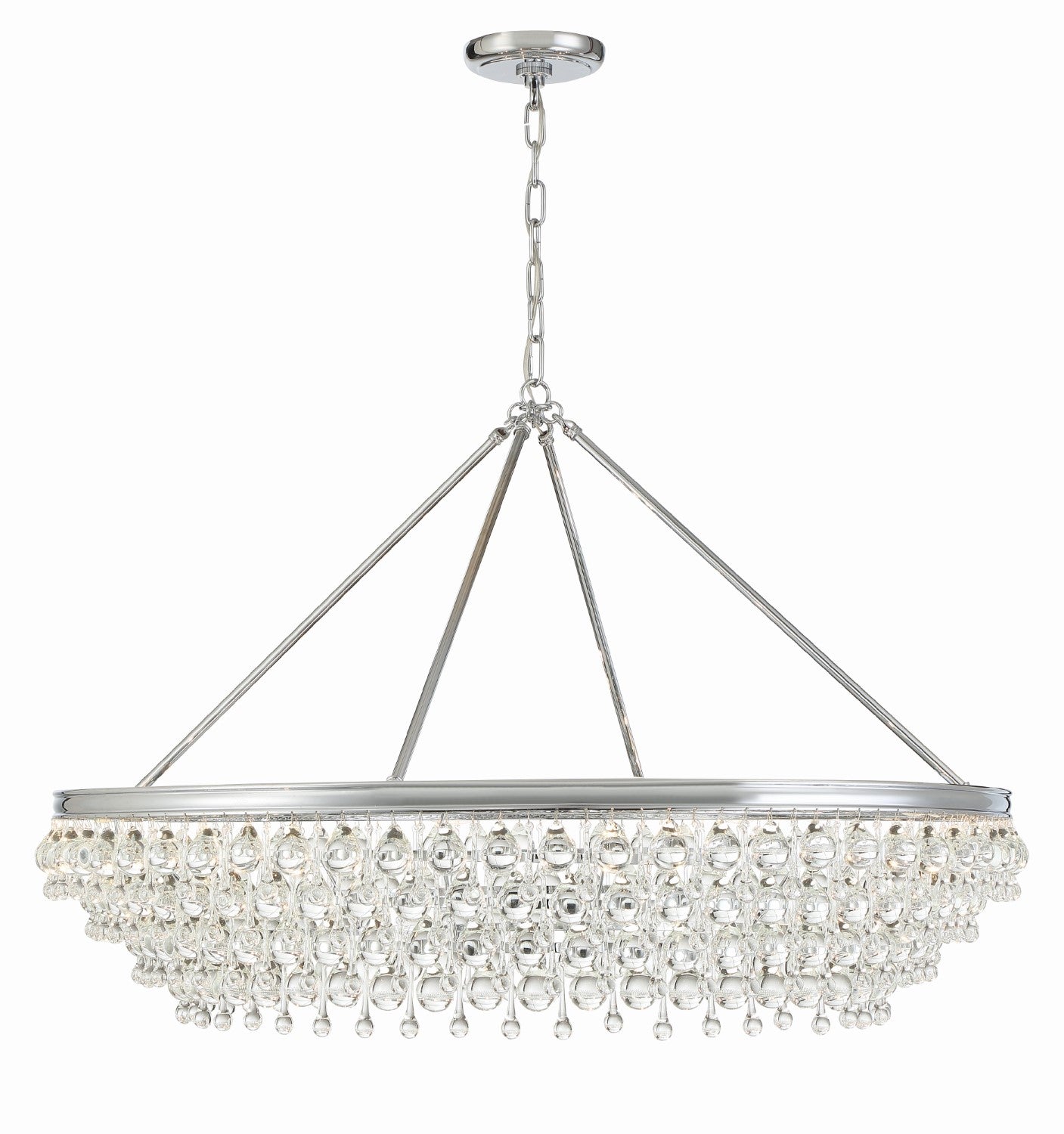 Crystorama 278 Calypso 8 Light Crystal Teardrop Chandelier - Parent