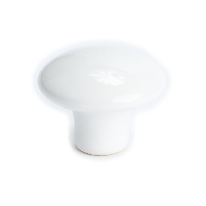 Berenson 2880-539-P 1.375" Knob, Ceramic White