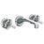 Watermark 29-2.2-TR15 Transitional Wall Mounted 3 Hole Lavatory Set With 8" CTC  Spout