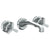 Watermark 29-2.2-TR15 Transitional Wall Mounted 3 Hole Lavatory Set With 8" CTC  Spout
