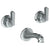Watermark 29-5-TR14 Transitional Wall Mounted 3 Hole Bath Set