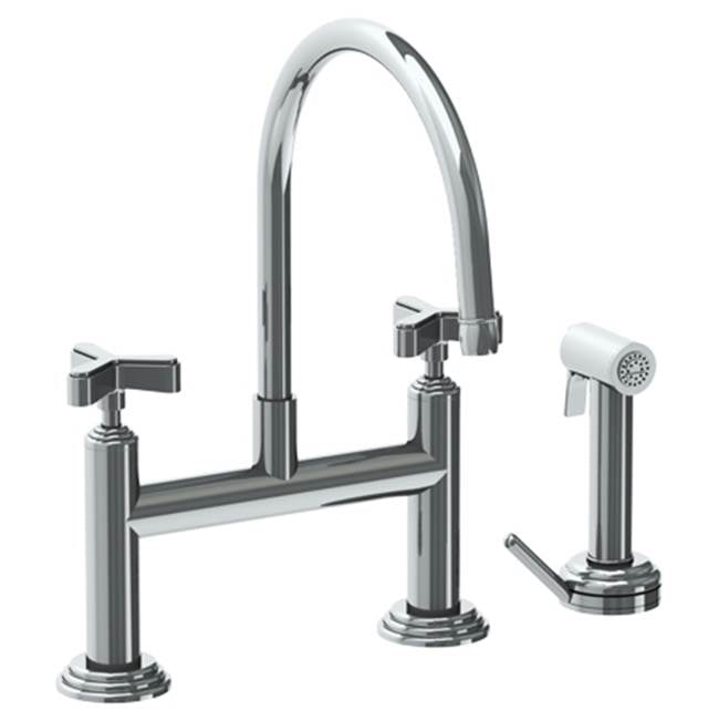 Watermark 29-7.65-TR15 Deck Mounted Bridge Kitchen Faucet With Independent Side Spray - Parent