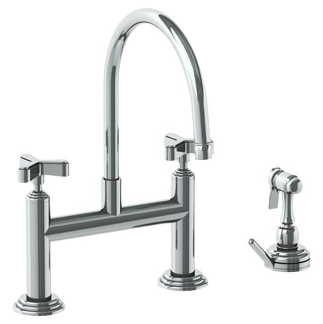 Watermark 29-7.65-TR25 Deck Mounted Bridge Kitchen Faucet With Independent Side Spray - Parent