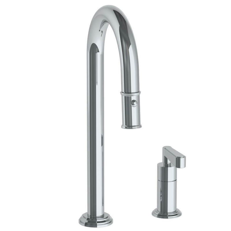 Watermark 29-9.1.3PG2-TR24V Deck Mounted 2 Hole Gooseneck Prep Faucet With Pull Down Spray - Parent