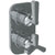 Watermark 29-T25-TR14 Transitional Wall Mounted Mini Thermostatic Shower Trim With Built-In Control 3-1/2" X 6-1/4". - Parent