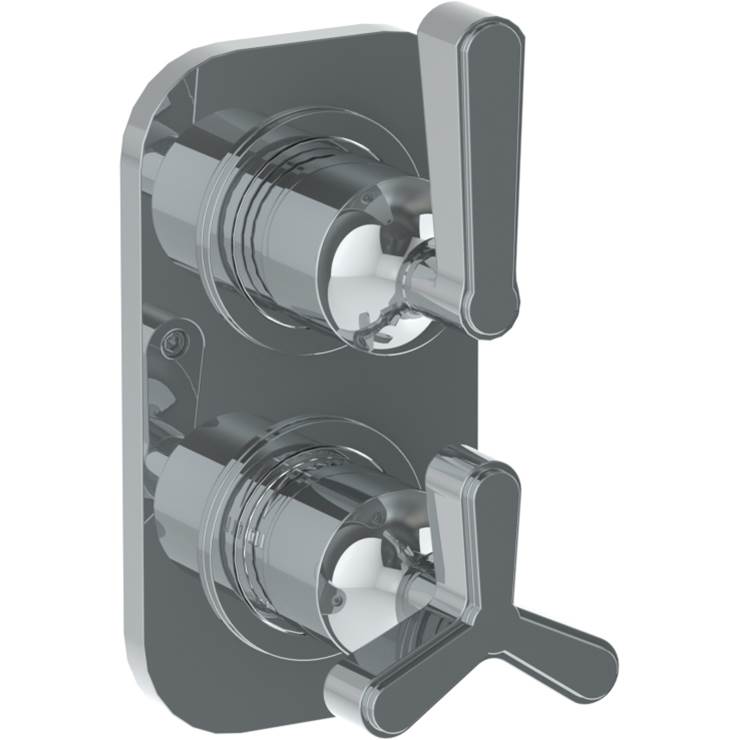 Watermark 29-T25-TR14 Transitional Wall Mounted Mini Thermostatic Shower Trim With Built-In Control 3-1/2