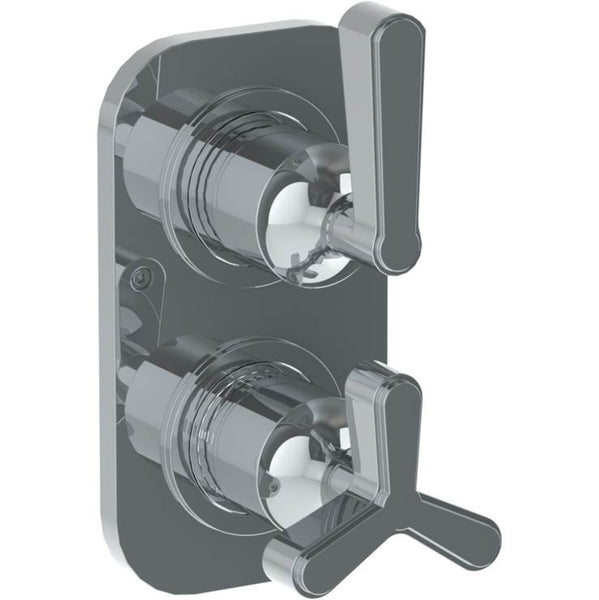 Watermark 29-T25-TR14 Transitional Wall Mounted Mini Thermostatic Shower Trim With Built-In Control 3-1/2" X 6-1/4".