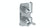 Watermark 29-T25-TR15 Transitional Wall Mounted Mini Thermostatic Shower Trim With Built-In Control 3-1/2" X 6-1/4". - Parent