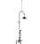Rubinet 2DRVC Deck Mount Tub Shower With Hand Held Shower
