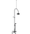 Rubinet 2DRVC Deck Mount Tub Shower With Hand Held Shower