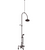 Rubinet 2DRVC Deck Mount Tub Shower With Hand Held Shower