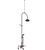 Rubinet 2DRVL Deck Mount Tub Shower With Hand Held Shower