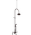Rubinet 2DRVL Deck Mount Tub Shower With Hand Held Shower