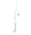 Rubinet 2DRVL Deck Mount Tub Shower With Hand Held Shower