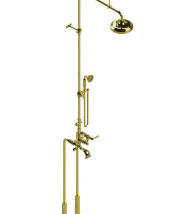 Rubinet 2FHXL Floor Mount TWith Fixed Shower head