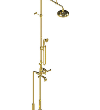 Rubinet 2FHXL Floor Mount TWith Fixed Shower head