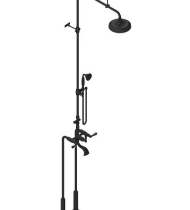 Rubinet 2FHXL Floor Mount TWith Fixed Shower head