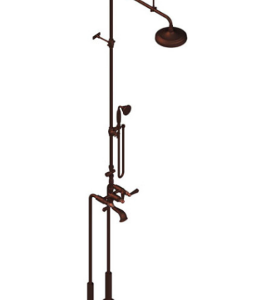 Rubinet 2FHXL Floor Mount TWith Fixed Shower head