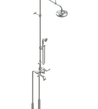 Rubinet 2FHXL Floor Mount TWith Fixed Shower head