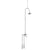 Rubinet 2FRVL Floor Mount Tub Shower With Hand Held Shower
