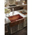 Thompson Traders 2KS-RG Gari Legacy Kitchen Rectangular Handcrafted Single bowl farmhouse style kitchen sink Rose Gold