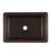 Thompson Traders 2KS-SL Silver Line Legacy Kitchen Rectangular Handcrafted Single bowl farmhouse style sink Black Copper