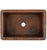 Thompson Traders 2KS Toscana Legacy Kitchen Farm House Apron Front Single Bowl Hand Hammered Kitchen Sink Black Copper