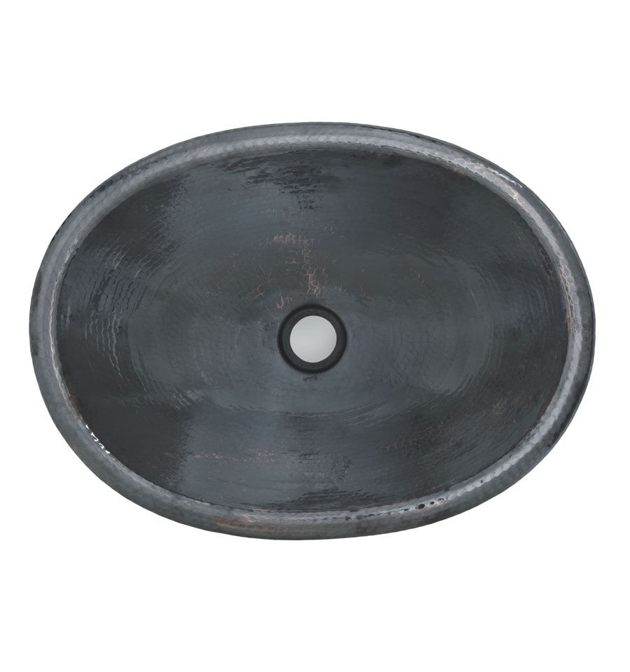 Thompson Traders 2OBC-BN Limited Editions Bath Black Nickel Matisse Oval Handcrafted Copper  Lifetime Black Nickel