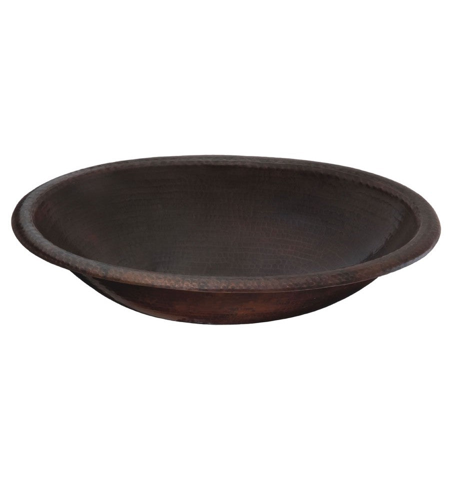 Thompson Traders 2OBC Rennovations Bath Matisse Oval Handcrafted Copper  Black Copper