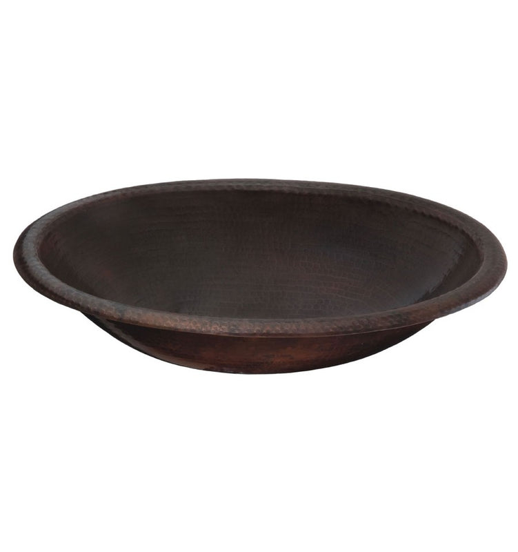Thompson Traders 2OBC Rennovations Bath Matisse Oval Handcrafted Copper  Black Copper