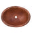 Thompson Traders 2OP Rennovations Bath Fired Copper Matisse Oval Handcrafted Copper Fired Copper