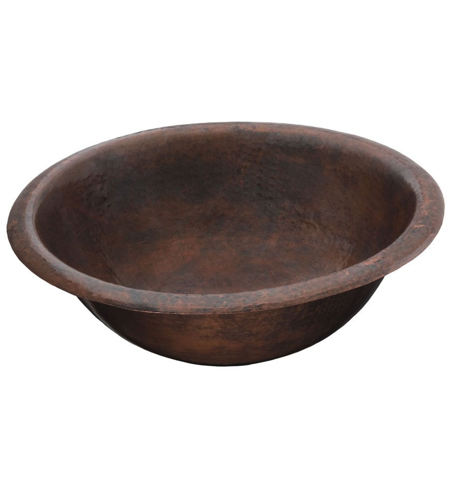 Thompson Traders 2RP-BC Rennovations Bath Black Copper Alder  Round Handcrafted Copper  Black Copper