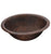 Thompson Traders 2RP-BC Rennovations Bath Black Copper Alder  Round Handcrafted Copper  Black Copper