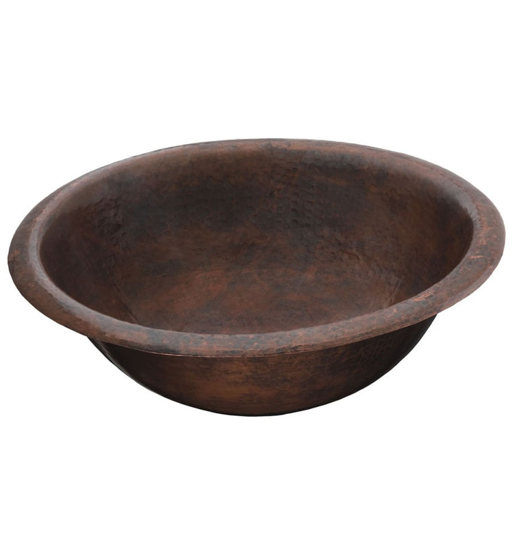 Thompson Traders 2RP-BC Rennovations Bath Black Copper Alder  Round Handcrafted Copper  Black Copper