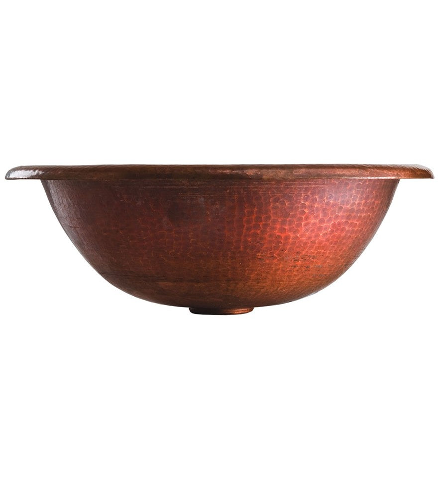 Thompson Traders 2RP Rennovations Bath Alder II Round Handcrafted Copper Fired Copper