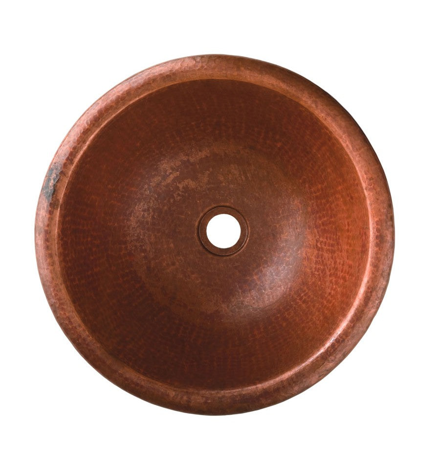 Thompson Traders 2RP Rennovations Bath Alder II Round Handcrafted Copper Fired Copper