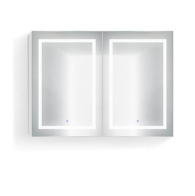 Krugg SVANGE4836D Double LED Medicine Cabinet 48X36 With Dimmer and Defogger